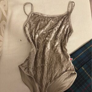 Yumiko velvet cami leotard M / medium
